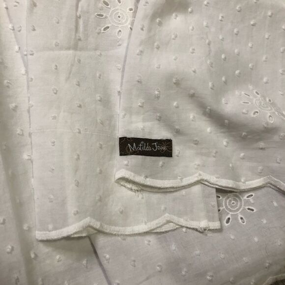 𝅺🆕matilda Jane White Snow Globe Eyelet Long Sleeve - Picture 11 of 13